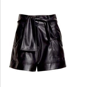 Derek Lam faux leather shorts